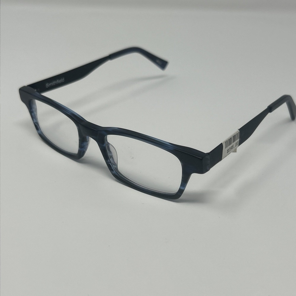 NWT Norman Childs SMITHFIELD Eyeglass 47-18-140 MGHB Unisex Kids Blk Blue Frame